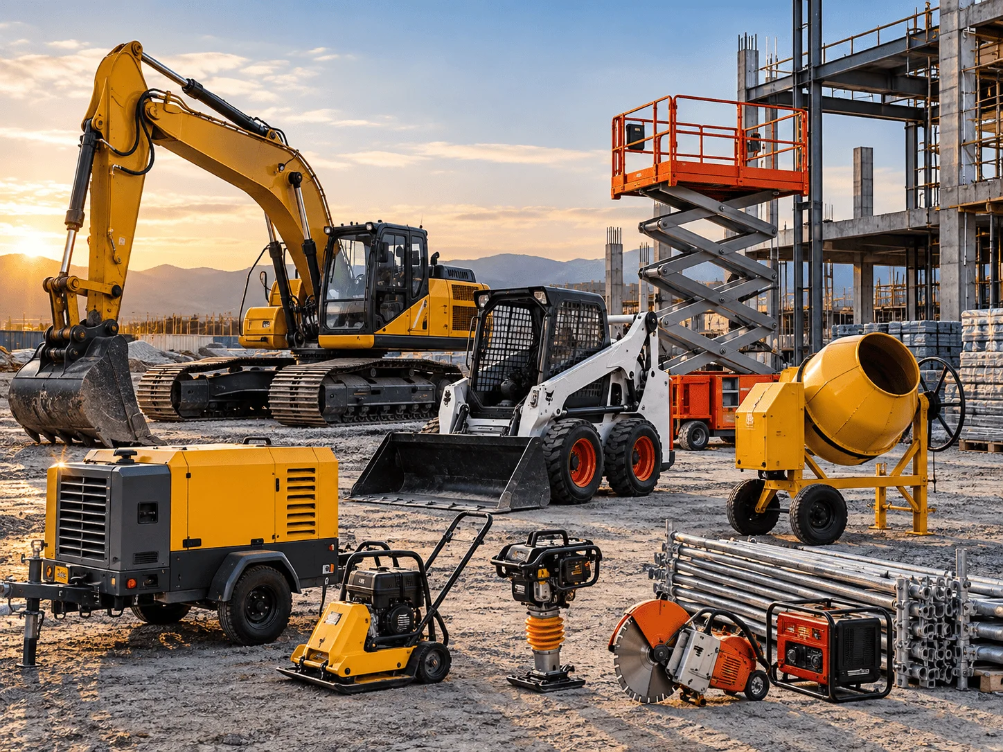 Alquiler de maquinaria y equipos para construcción
